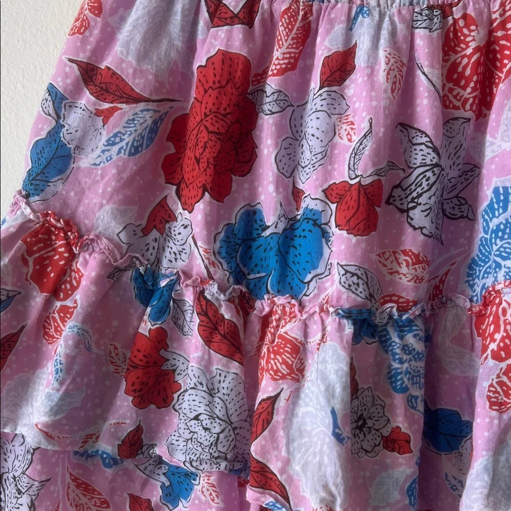 BB Dakota Floral Mini Skirt in Pink and Blue - Picture 4 of 4